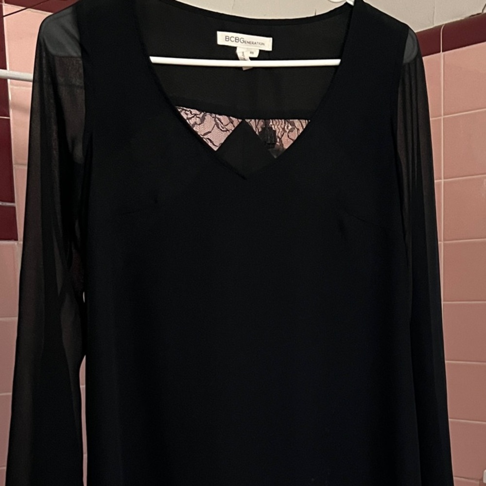 BCBGeneration Black Long Sleeve Dress